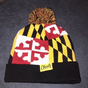 Maryland flag beanie